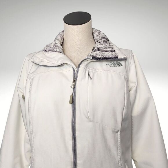 The North Face Jacket Women’s Size Medium White Windwall Full Zip Soft Shell - Picture 7 of 14